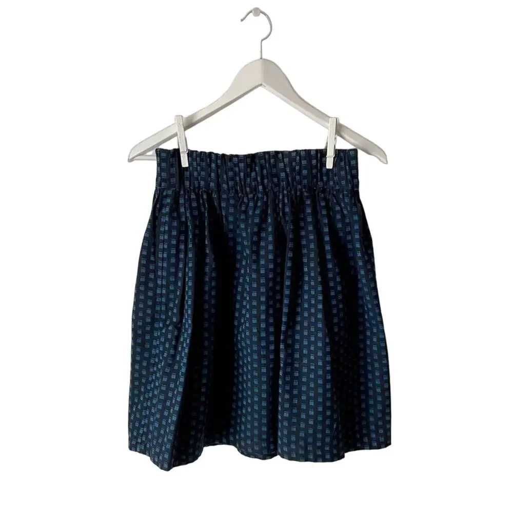 Gypsy Vintage Patterned Black And Blue Skirt Size Small